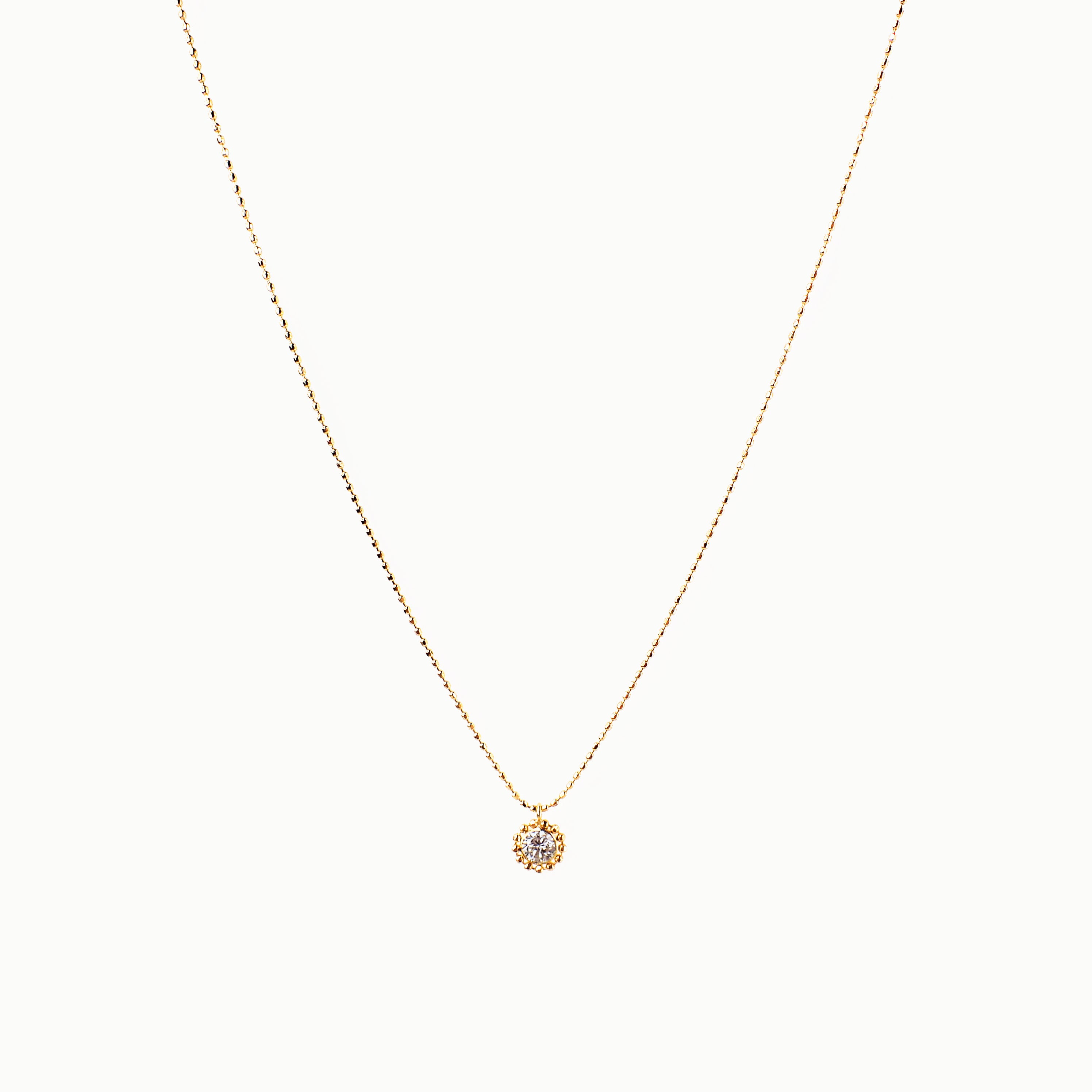 “Barysphere” K18 Diamond Necklaces