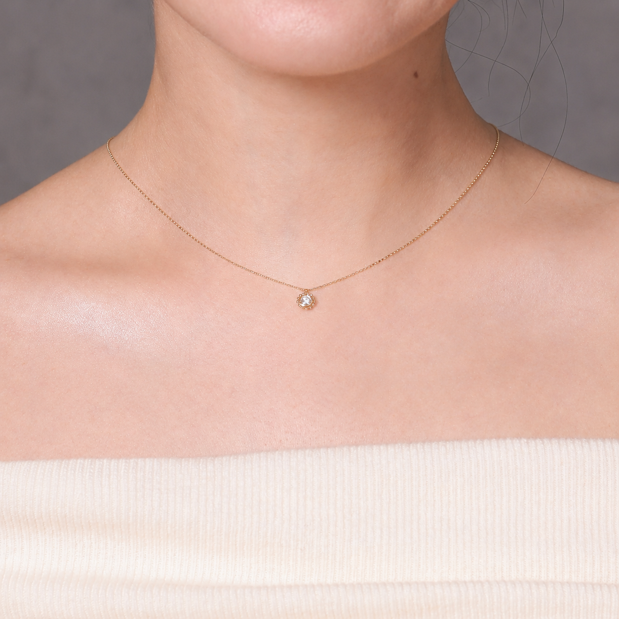 “Barysphere” K18 Diamond Necklaces