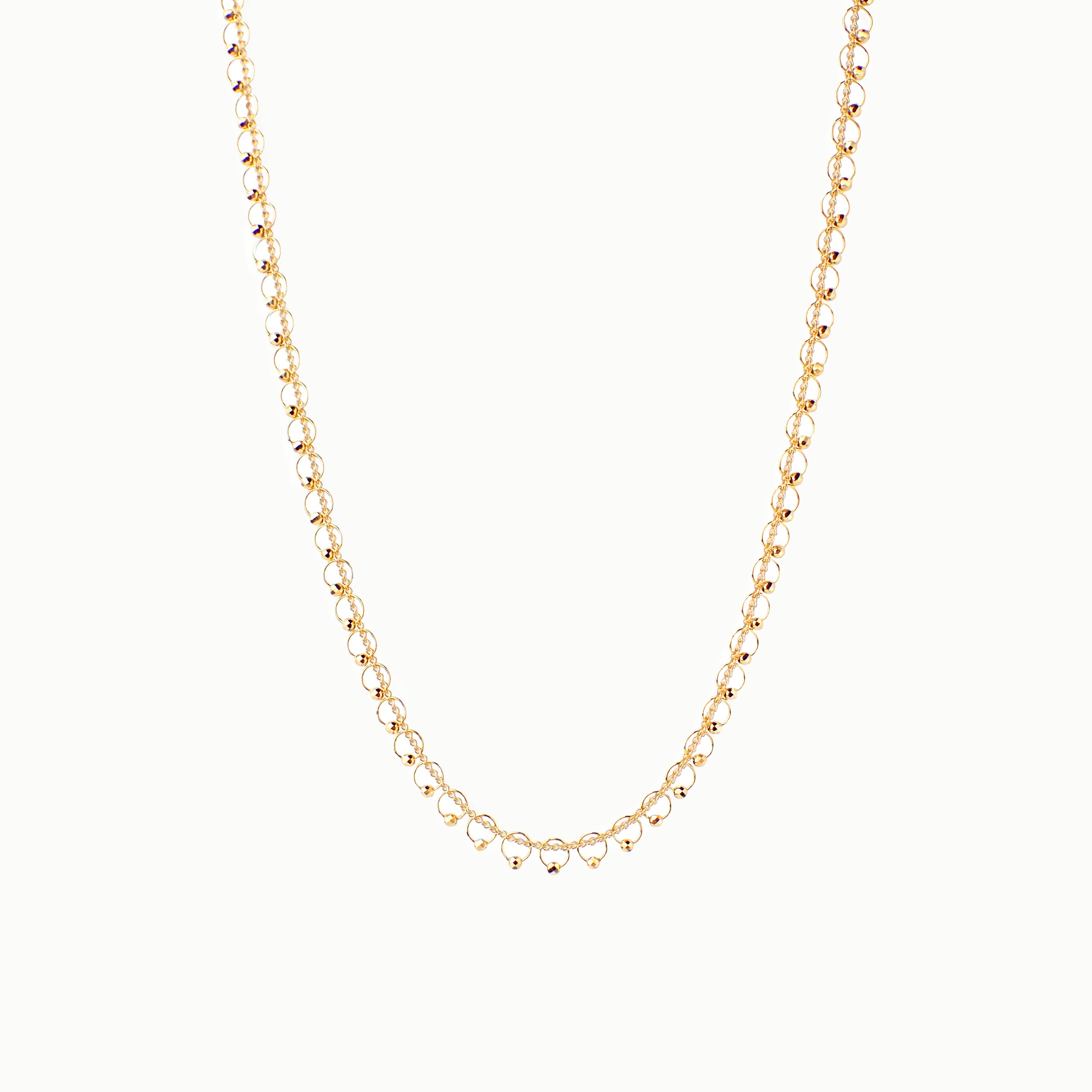 “Garland” K18 Halo Necklaces