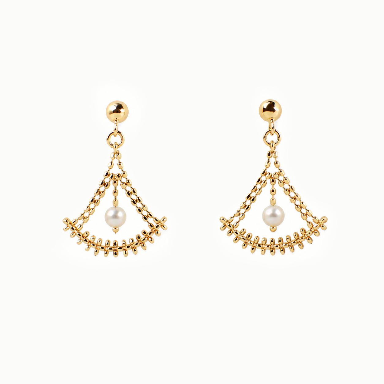 “The Sacred” K18 Auspicious AKOYA Pearl Pierce
