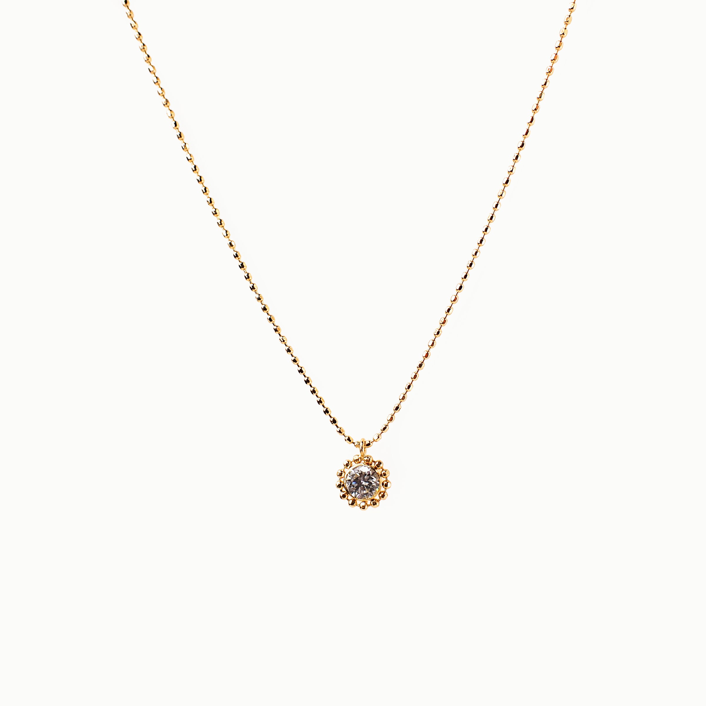 “Barysphere” K18 Diamond Necklaces