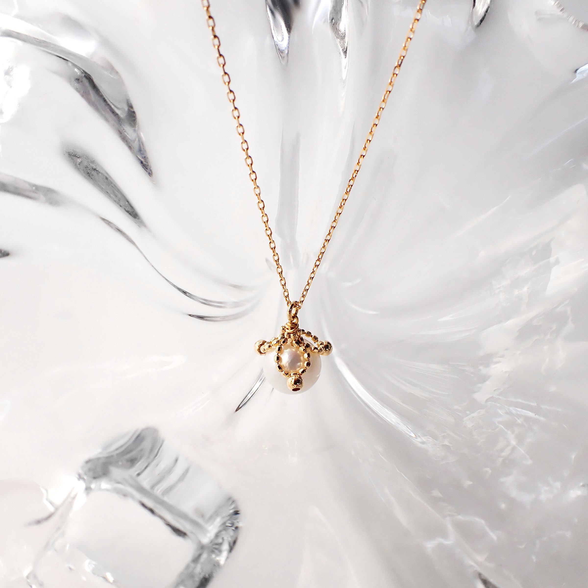 “EverTide” K18 AKOYA Pearl Necklaces