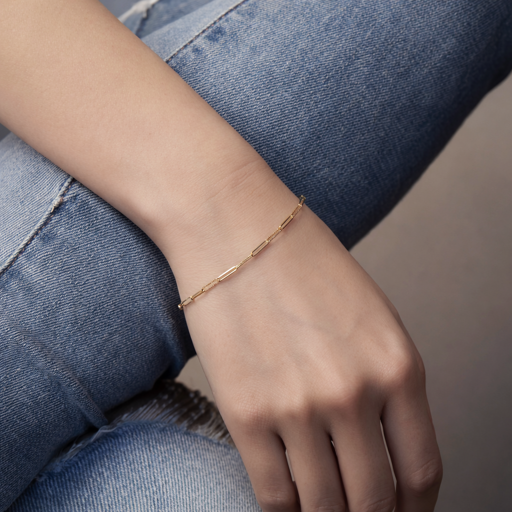 “Orbit” K18 Crane fly Bracelet