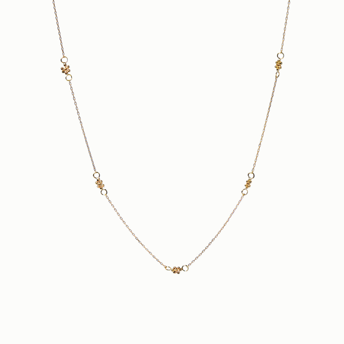 “Latitude” K18 Alyssum Necklace