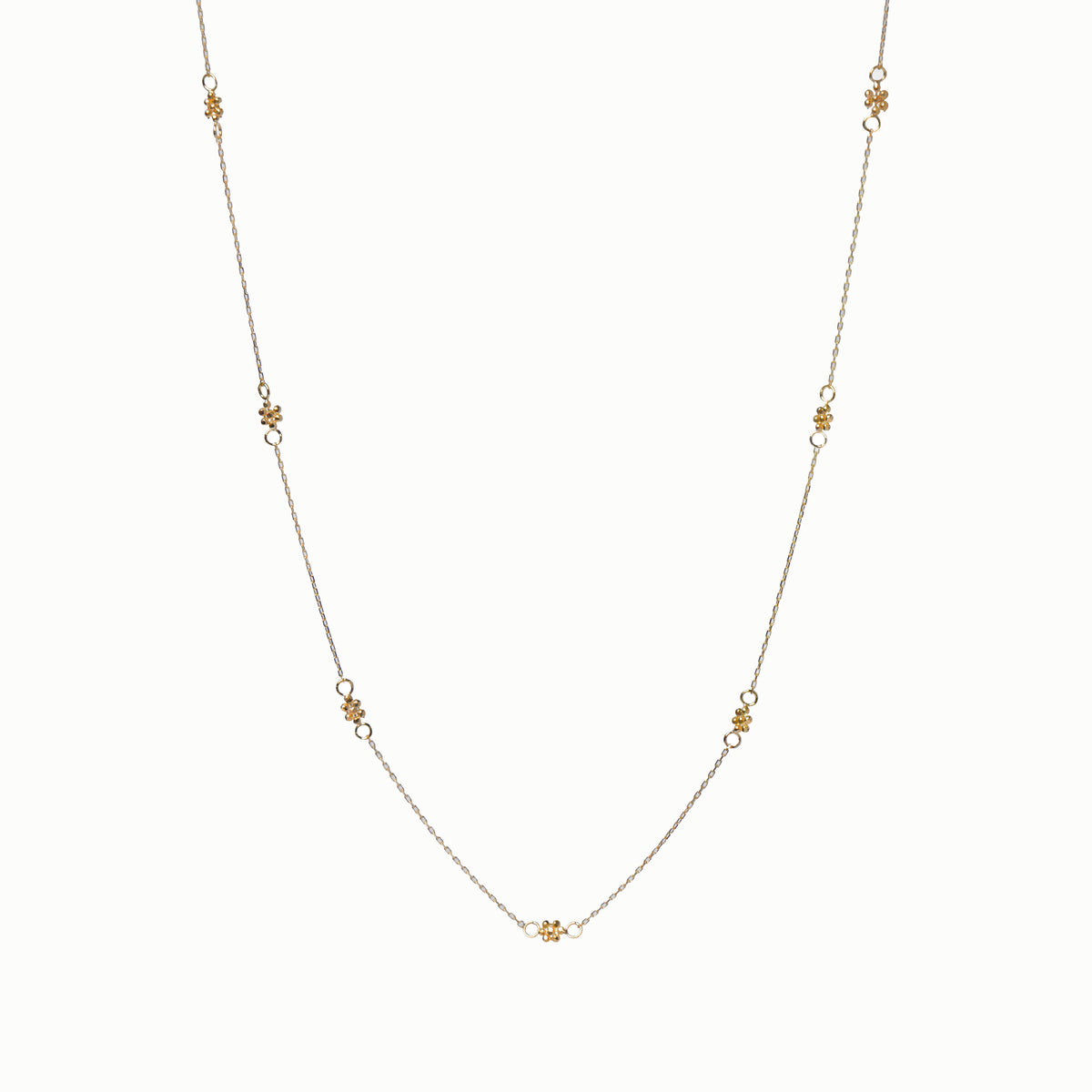 “Latitude” K18 Alyssum Necklace