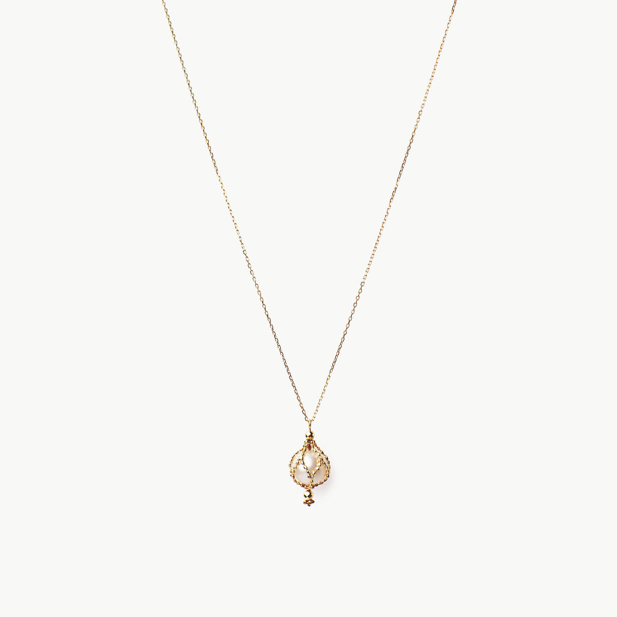 “EverTide” K18 AKOYA Pearl Float Necklace
