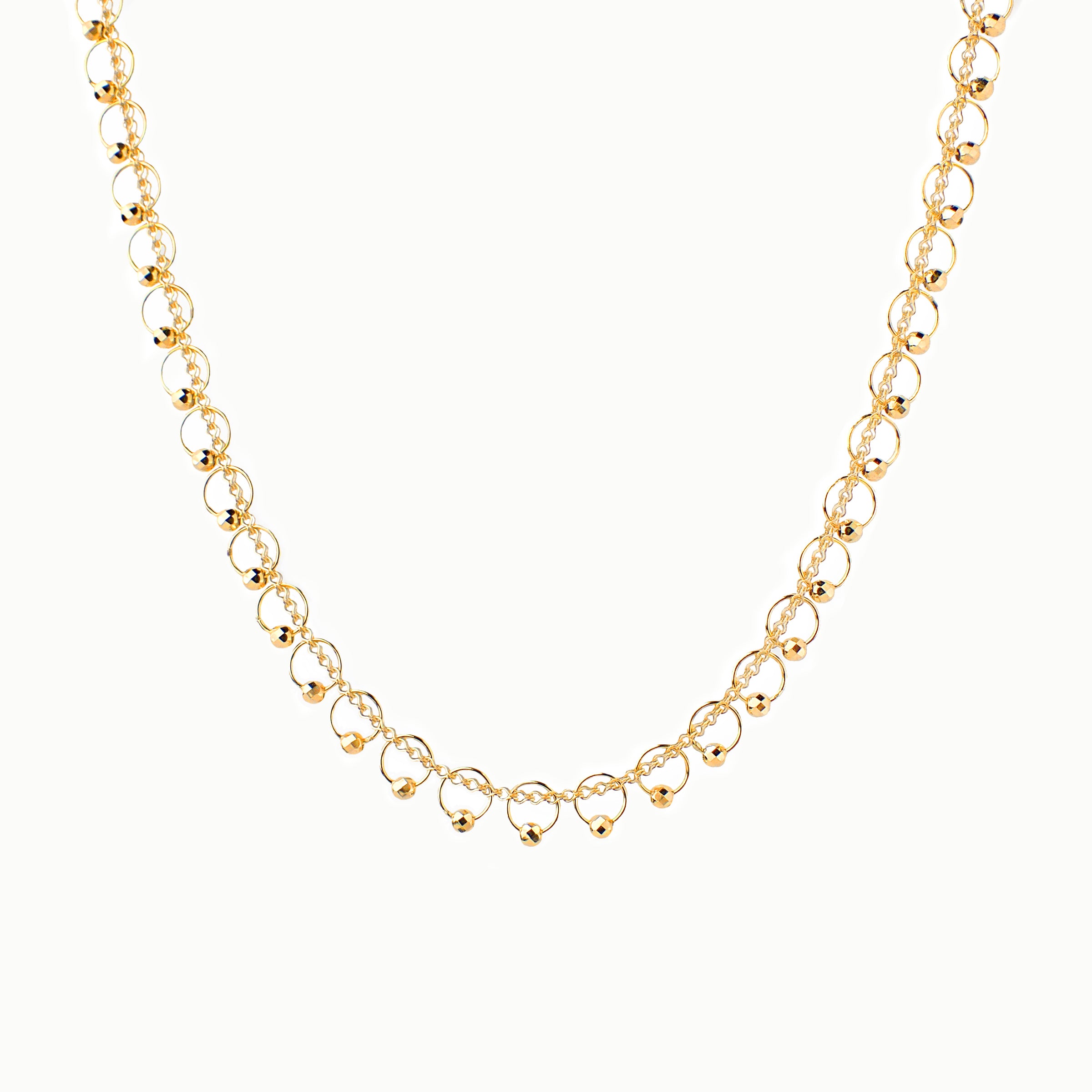 “Garland” K18 Halo Necklaces