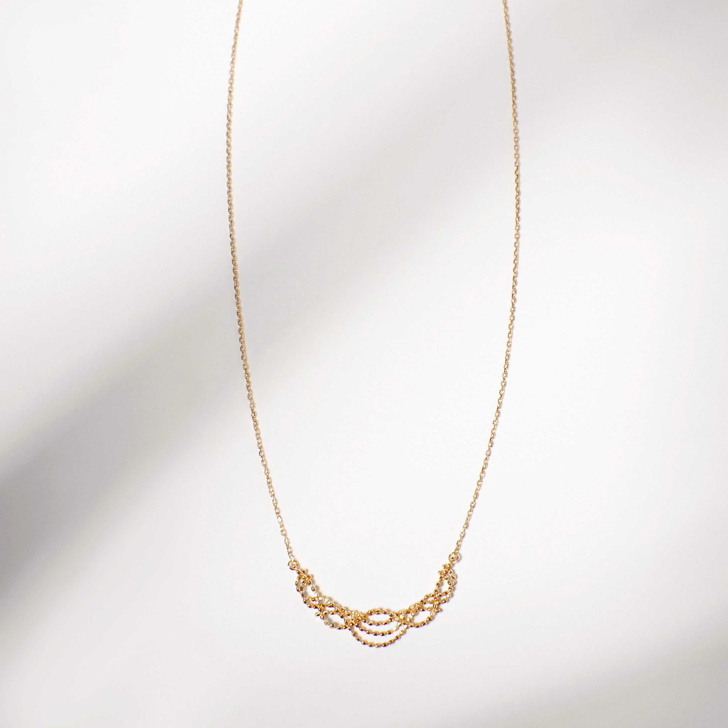 “Veil” K18 Weaving Lace Necklaces